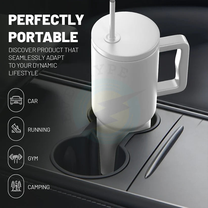 Tumbler with lid and Straw 1200ml Stainless Steel Vacuum Insulated Flask